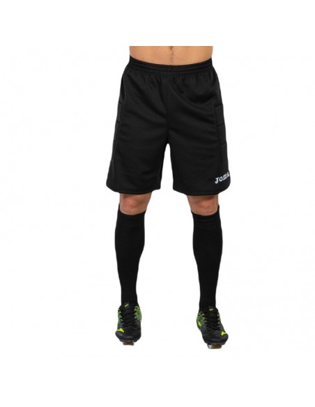 Joma Bermuda Portiere Nero  Pantaloncini Protettivi in Poliestere