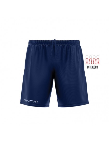 Givova Pocket  Pantaloncino Unisex con Tasche in Poliestere Interlock