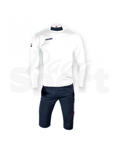 GEMS TUTA ALLENAMENTO CON PINOCCHIETTO STAMFORD BIANCO BLU