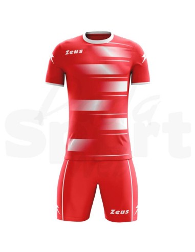 KIT CALCIO KOSMO ZEUS ROSSO BIANCO