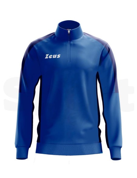 Zeus Felpa Train Start Azzurro Blu Felpa Tecnica Allenamento Unisex