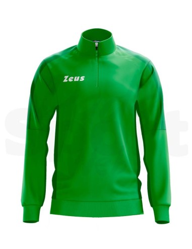 Zeus Felpa Train Start Verde  Felpa Tecnica...