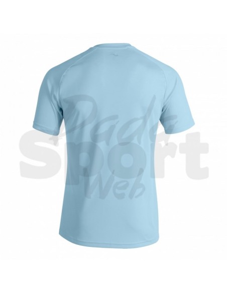 JOMA MAGLIA MANICA CORTA PISA II BIANCO CELESTE