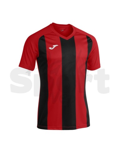 JOMA MAGLIA MANICA CORTA PISA II ROSSO NERO