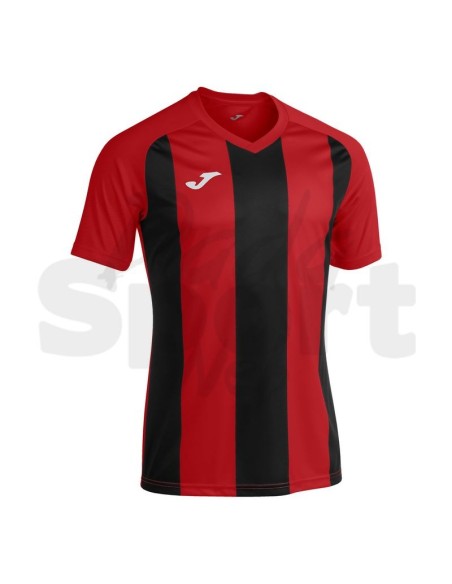 JOMA MAGLIA MANICA CORTA PISA II ROSSO NERO
