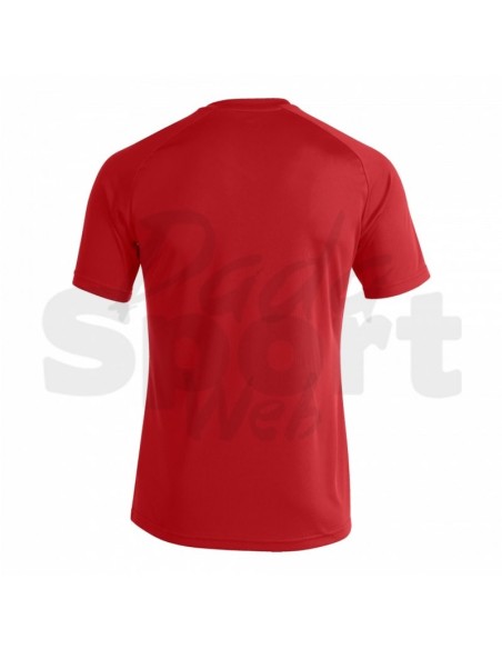 JOMA MAGLIA MANICA CORTA PISA II ROSSO BIANCO