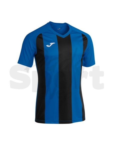 JOMA MAGLIA MANICA CORTA PISA II NERO AZZURRO