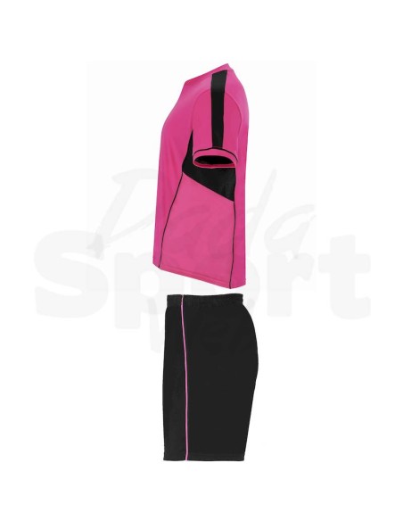 KIT CALCIO BOCA ROLY ROSA NERO