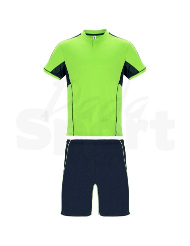 KIT CALCIO BOCA ROLY VERDE FLUO BLU