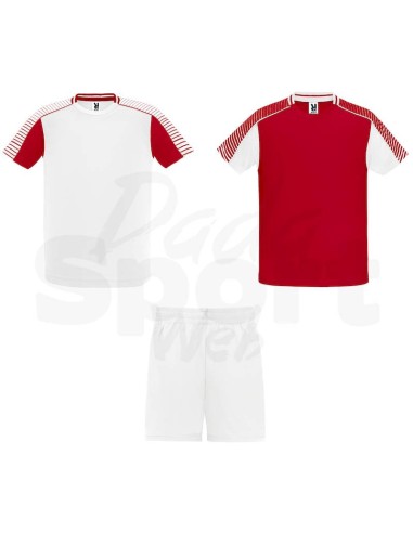 KIT CALCIO JUVE ROLY BIANCO ROSSO