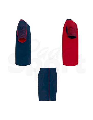 KIT CALCIO JUVE ROLY ROSSO BLU