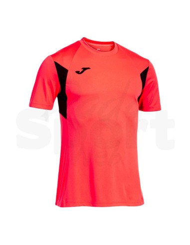 JOMA MAGLIA MANICA CORTA WINNER III CORALLO FLUO NERO