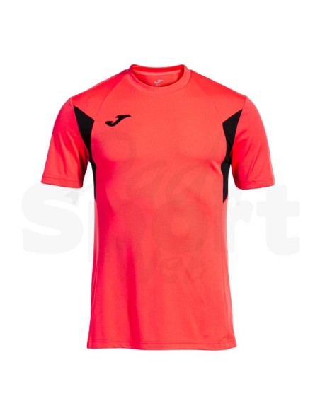 JOMA MAGLIA MANICA CORTA WINNER III CORALLO FLUO NERO