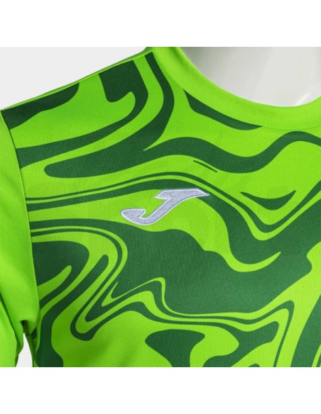 JOMA MAGLIA MANICA CORTA LION II VERDE FLUO VERDE