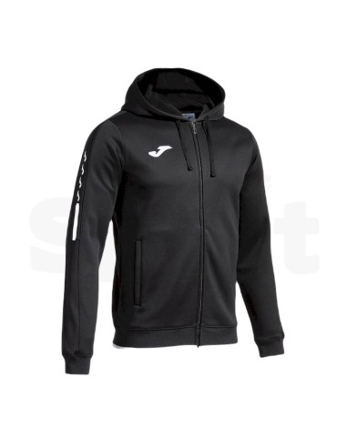 JOMA OLIMPIADA FELPA CON CAPPUCCIO NERO BIANCO