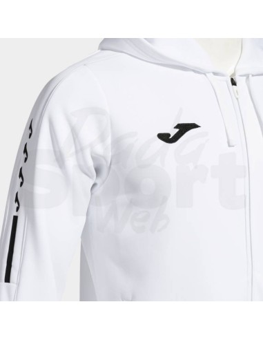 JOMA OLIMPIADA FELPA CON CAPPUCCIO BIANCO NERO