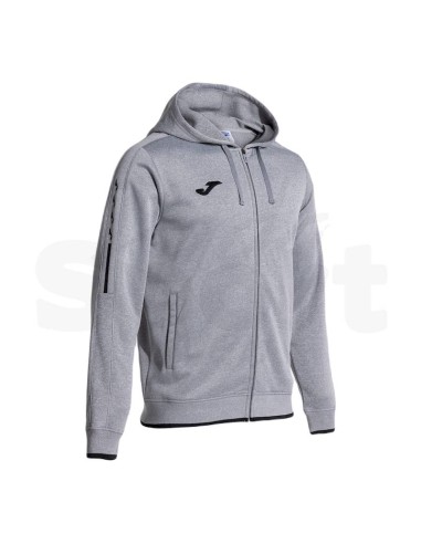 JOMA OLIMPIADA FELPA CON CAPPUCCIO GRIGIO MELANGE NERO