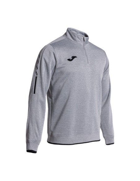 JOMA FELPA ALLENAMENTO OLIMPIADA GRIGIO MELANGE NERO