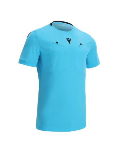 MACRON FRISK ARBITRO CELESTE FLUO NERO