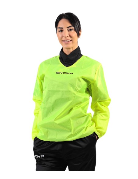 RAIN JACKET COLLO COSTINA GIALLO FLUO