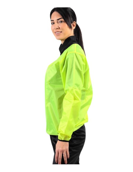 RAIN JACKET COLLO COSTINA GIALLO FLUO