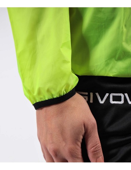 RAIN JACKET COLLO COSTINA GIALLO FLUO
