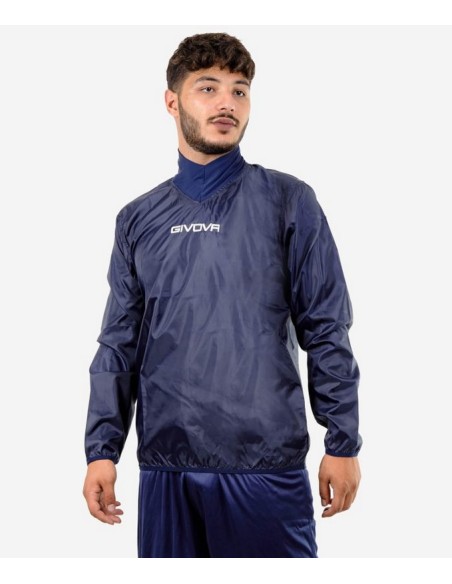 RAIN JACKET COLLO COSTINA BLU