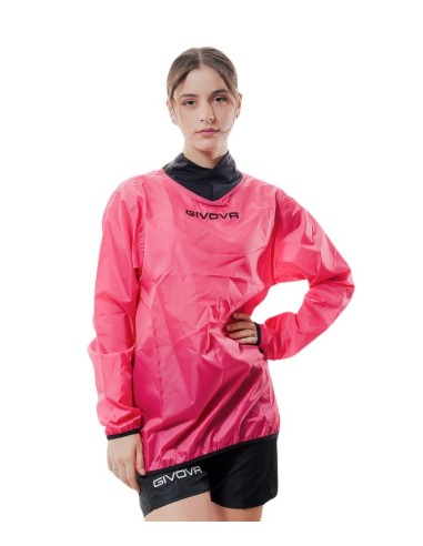 RAIN JACKET COLLO COSTINA FUXIA
