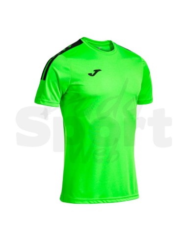 OLIMPIADA MAGLIETTA JOMA VERDE FLUO NERO