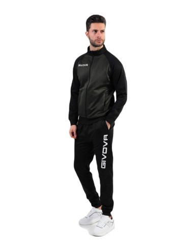 Tuta Cuba Givova Verde Militare Nero Completo...