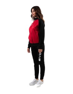 Tuta Cuba Givova Rosso Nero Completo Sportivo Unisex 2