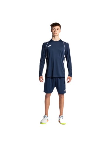 JOMA MAGLIA MANICA LUNGA CHAMPIONSHIP VII  BLU...