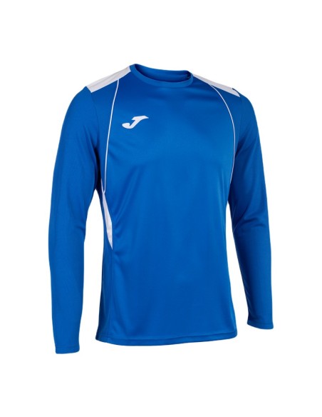 JOMA MAGLIA MANICA LUNGA CHAMPIONSHIP VII AZZURRO BIANCO