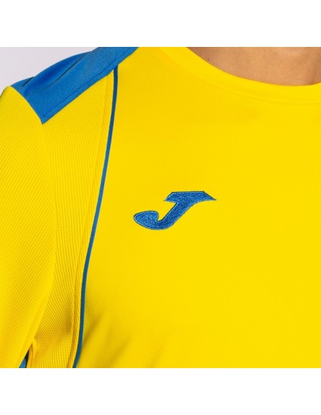 JOMA MAGLIA MANICA LUNGA CHAMPIONSHIP VII AZZURRO GIALLO
