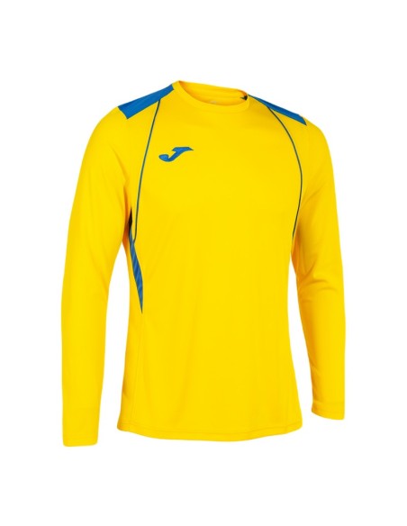 JOMA MAGLIA MANICA LUNGA CHAMPIONSHIP VII AZZURRO GIALLO