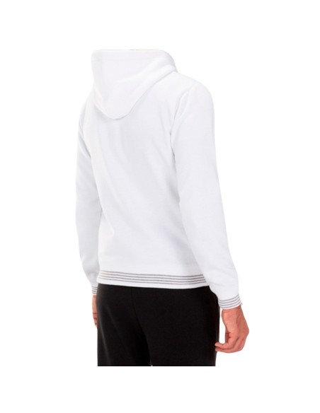 JOMA FELPA CON CAPPUCCIO CAMPUS III BIANCO