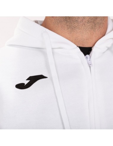JOMA FELPA CON CAPPUCCIO CAMPUS III BIANCO