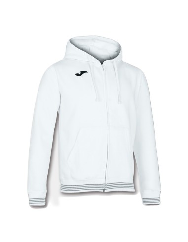 JOMA FELPA CON CAPPUCCIO CAMPUS III BIANCO