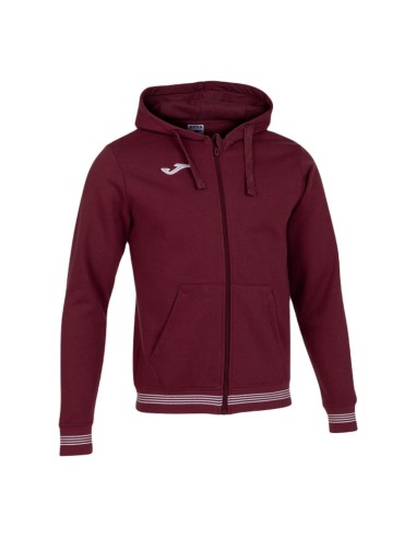 JOMA FELPA CON CAPPUCCIO CAMPUS III GRANATA