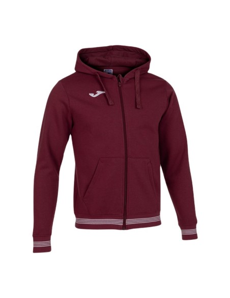 JOMA FELPA CON CAPPUCCIO CAMPUS III GRANATA