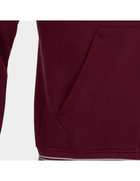 JOMA FELPA CON CAPPUCCIO CAMPUS III GRANATA