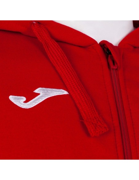 JOMA FELPA CON CAPPUCCIO CAMPUS III ROSSO