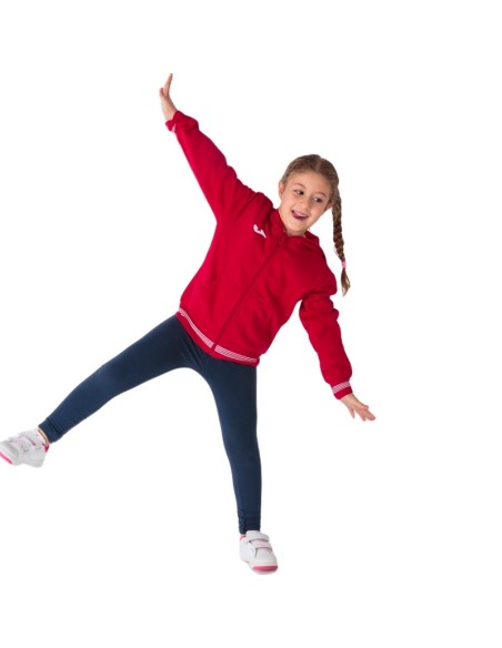 JOMA FELPA CON CAPPUCCIO CAMPUS III ROSSO