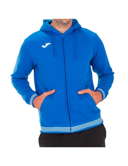 JOMA FELPA CON CAPPUCCIO CAMPUS III AZZURRO
