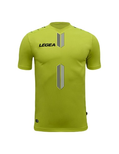 LEGEA MAGLIA CALCIO AMBURGO GIALLO FLUO BIANCO
