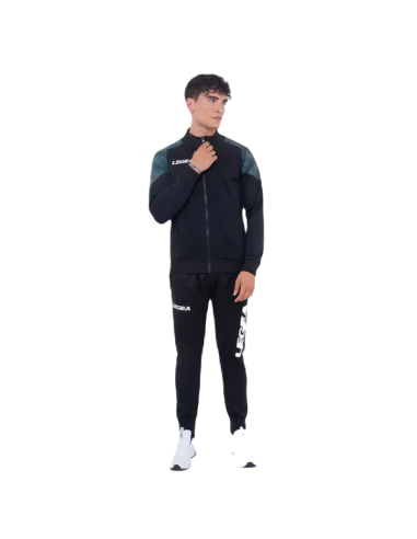 LEGEA TUTA SPORTIVA MANILA NERO VERDE TIFFANY