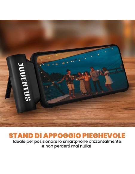 TECHMADE POWERBANK 4500MAH UFFICIALE JUVE TYPE-C CON STAND