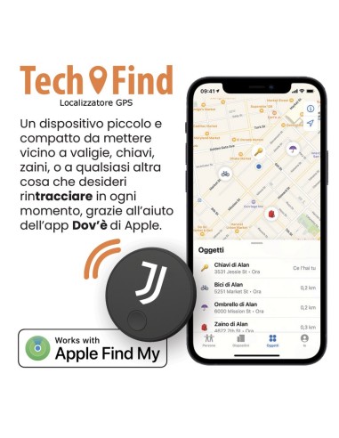 TECHMADE TRACKER TM-BL005S-JUVENTUS TECH FIND