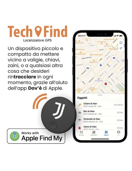 TECHMADE TRACKER TM-BL005S-JUVENTUS TECH FIND