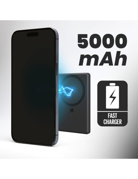 TECHMADE POWERBANK SLIM 7.9MM WIRELESS MAGNETICO 5000mah INTER